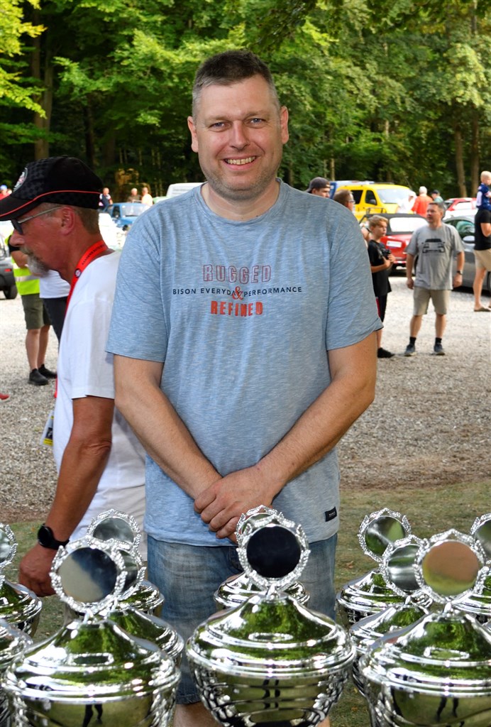 Skal han rydde præmiebordet igen? Heino Mejer er storfavorit i Munkebjerg Hillclimb i sin Volvo 242 Turbo fra 1983.
(Foto: Intercom, Michael Eisenberg)